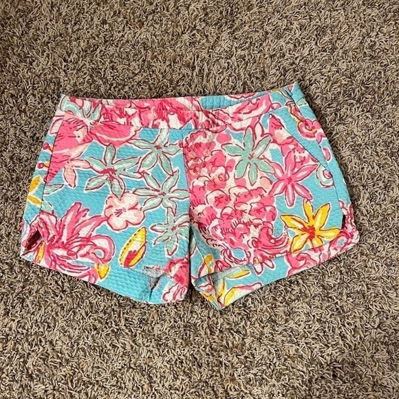 Lilly Pulitzer Addie Breakwater Blue Lolita Shirts Sz 00 EUC - Picture 5 of 7